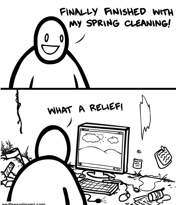 La limpieza de primavera para un geek