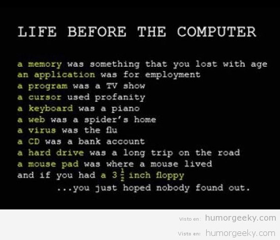 La vida antes de los ordenadores