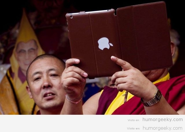 A los monjes buditas les gusta Apple