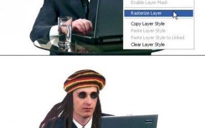 Rasterizando en Photoshop