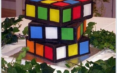 Tarta cubo de Rubik