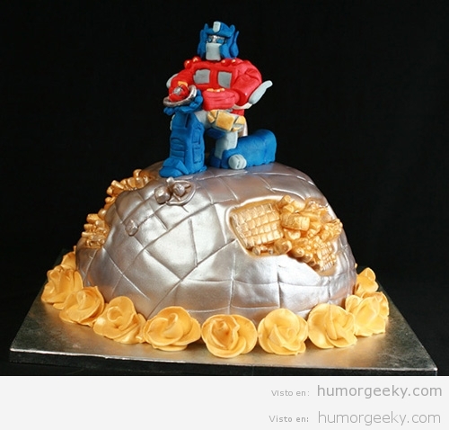Tarta de boda Optimus Prime