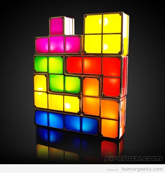 Tetris real con luces