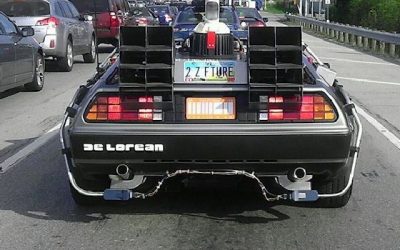 Ver un delorean por la carretera…