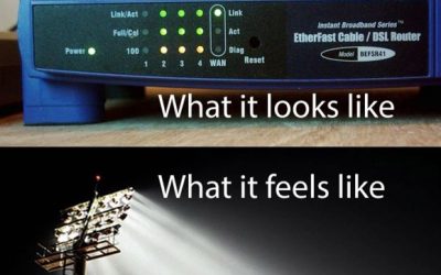 Las molestas luces del router