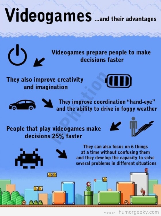 Las ventajas de los videojuegos