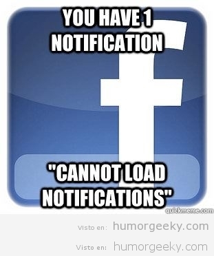 Tienes una notificación en Facebook