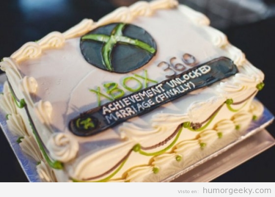 Tarta de cumpleaños logro Xbox