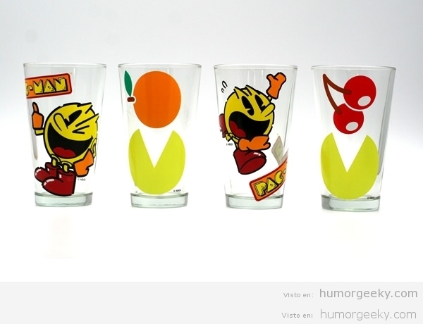Vasos de cerveza Pac-Man