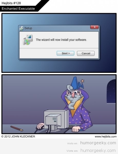 The wizard will now install your software