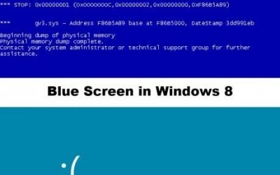 El pantallazo azul en Windows 8