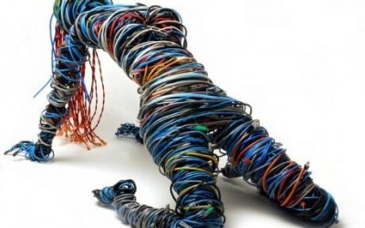 Escultura de cables