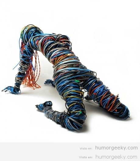 Escultura de cables