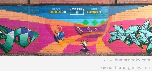 Graffiti de Sonic