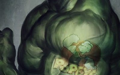 El mayor fan de Popeye es Hulk