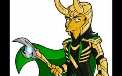 Si Los Vengadores estuvieran en Los Simpson…