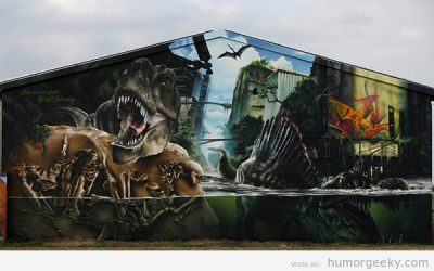 Mural de Parque Jurásico