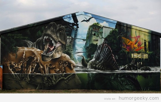 Mural de Parque Jurásico