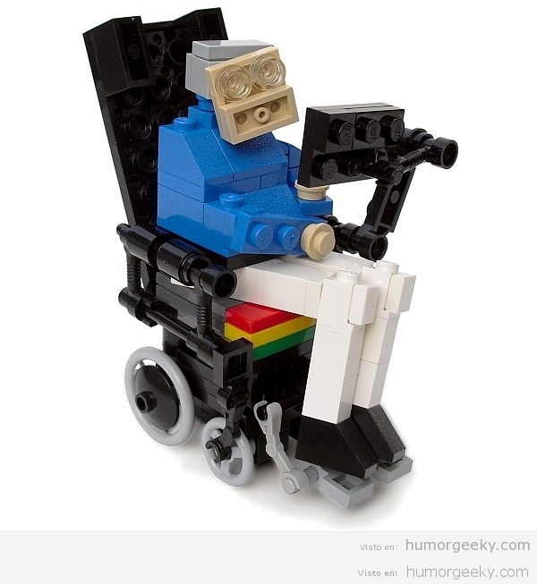 Stephen Hawking con piezas Lego