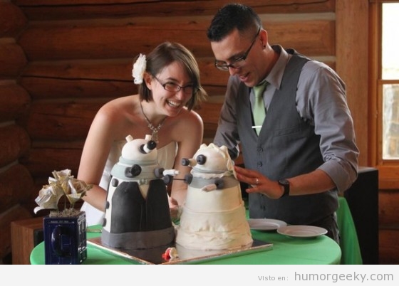 Tarta de boda dalek