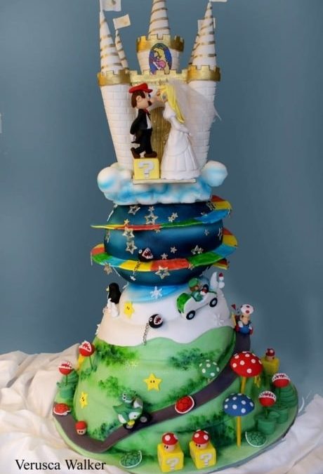 Tarta de boda Super Mario bros