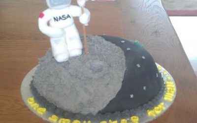 Tarta de la llegada a la luna