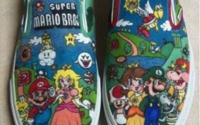 Zapatillas Vans estilo Super Mario Bros