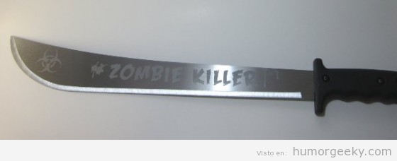 Machete para matar zombis