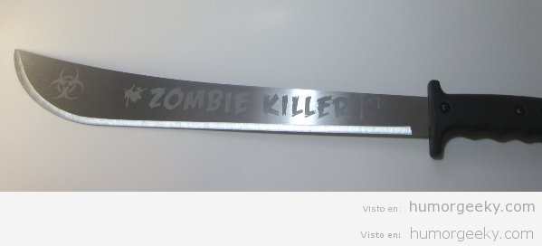 Machete para matar zombis