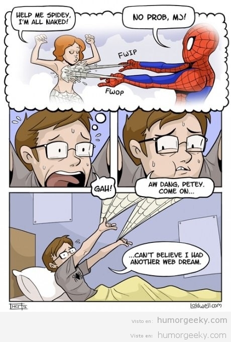 Los sueños eróticos de Spiderman