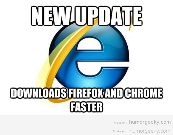 Qué bien! Otra actualización de Internet Explorer