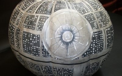 Calabaza con forma de Estrella de la muerte