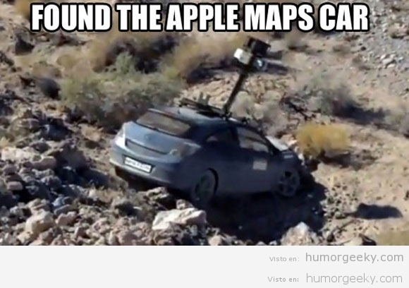 El coche de Apple Maps