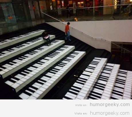 Escaleras piano