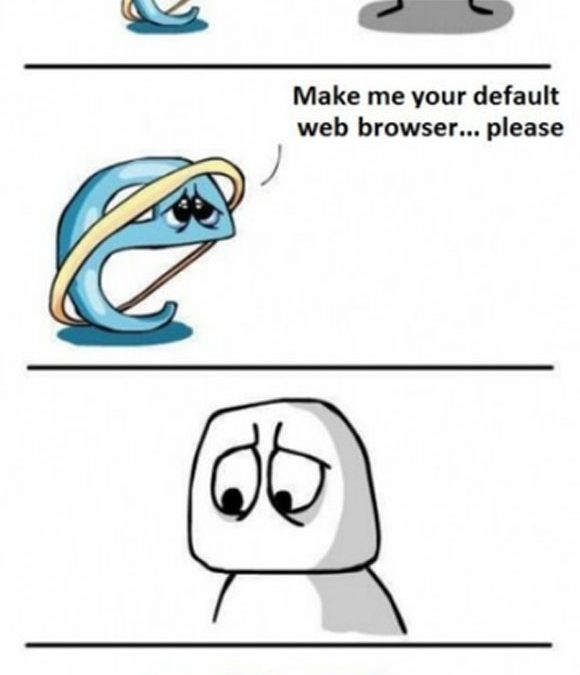 Cuando abres Internet Explorer por error