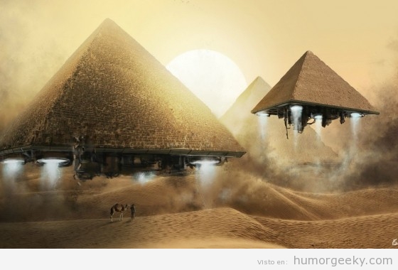 Las pirámides de Egipto son naves espaciales