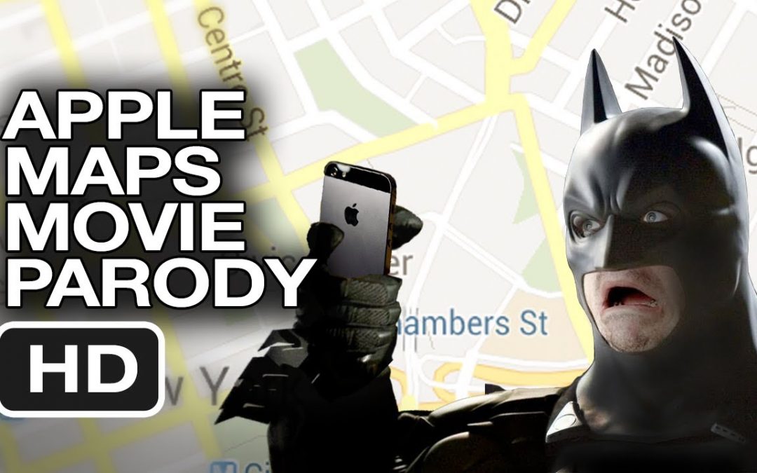 Batman usa Apple Maps