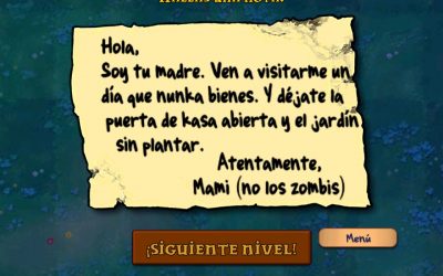 Un mensaje de los zombis