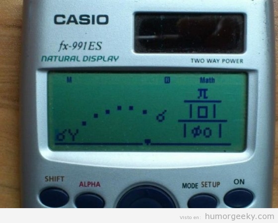 Angry Birds en una calculadora
