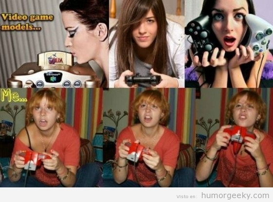 Chica gamer real