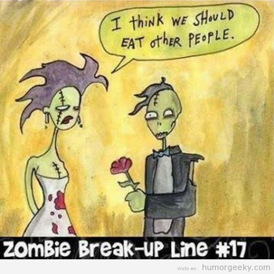 Cómo rompen las parejas zombis