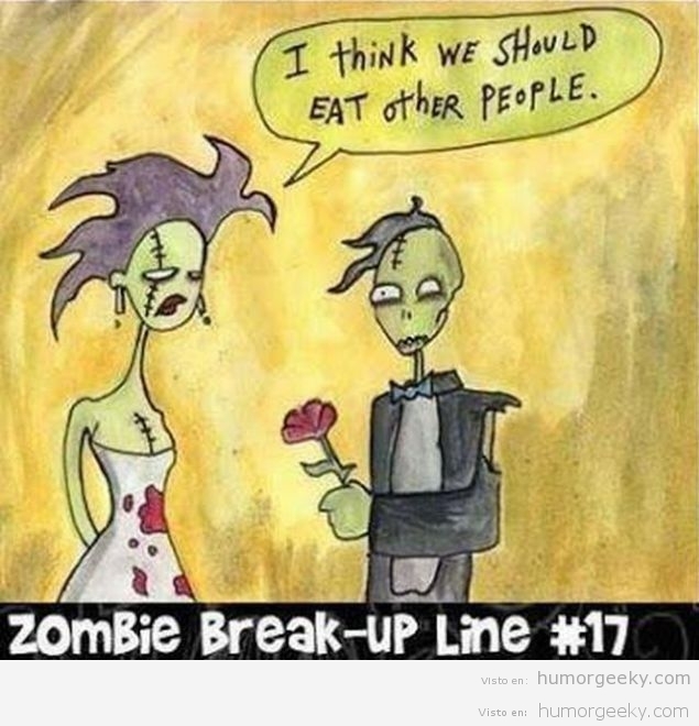 Cómo rompen las parejas zombis