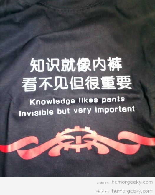 El conocimiento es…