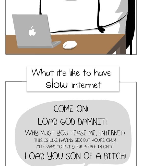 Diferencia entre cuando Internet se cae y cuando va lento