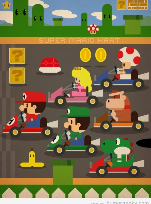 Mario Kart minimalista