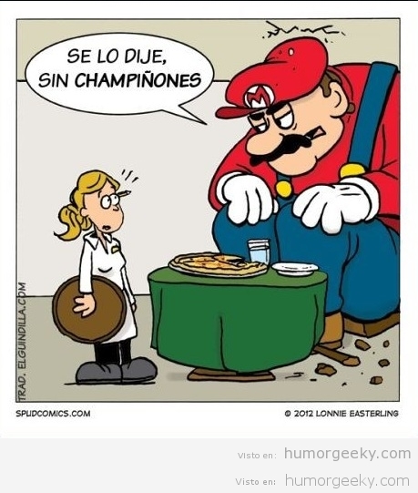 Mario y sus problemas con la alimentación