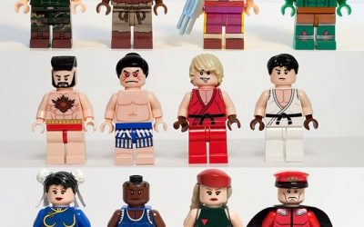 Personajes de Street Fighter II en Lego