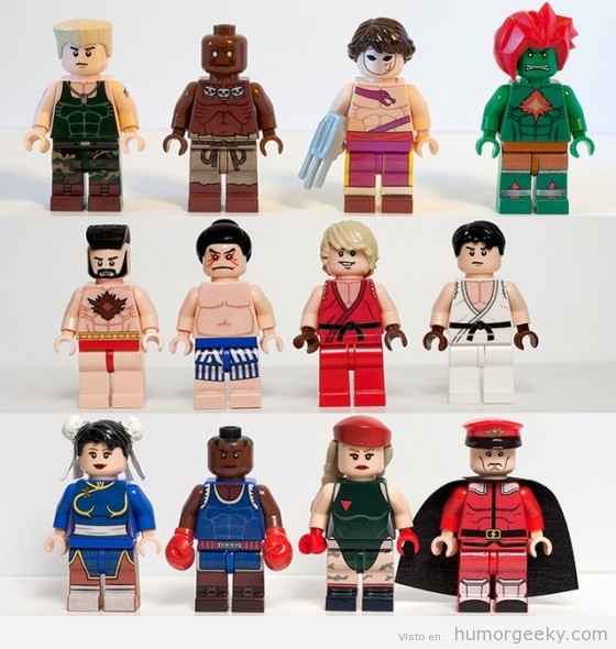 Personajes de Street Fighter en Lego