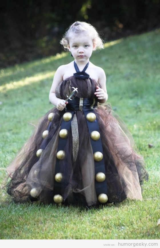 Disfraz de niña de princesa Dalek