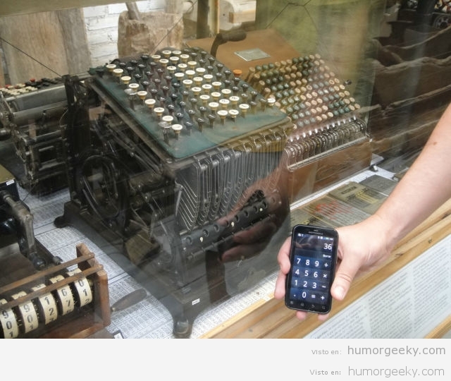 Calculadora modernas vs antiguas